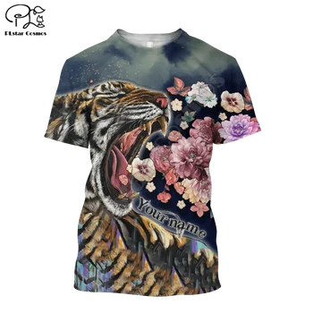 PLstar Cosmos Красивая футболка с изображением Тигра и 3D-принтом Животных Harajuku Уличная Одежда Для Мужчин/Женщин С Коротким Рукавом, Прямая доставка, Стиль-T24