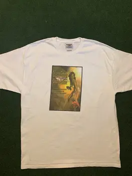 Винтажный постер научно-фантастического кинотеатра 2000 года, мужская футболка с рисунком XL, белая