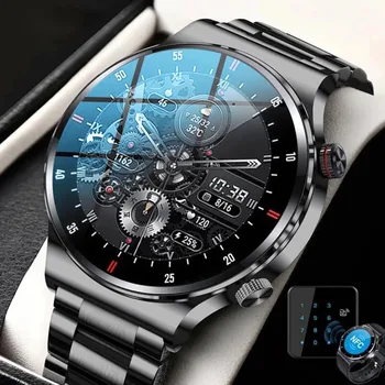 Для ASUS Zenfone 9 ROG Phone 6 Pro 5s Смарт-часы мужские умные часы с сенсорным экраном для звонков Водонепроницаемые часы для измерения артериального давления и сердечного ритма