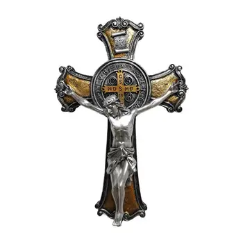 Иисус Христос Распятие Настенный Крест Декор Коллекция Иисуса Христа Резная Смола Иисус Крест Иерусалим Святая Фигура Религиозный Подарок