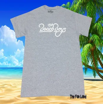Новая винтажная футболка с классическим логотипом Beach Boys 1961 года, мужская серая Хизер