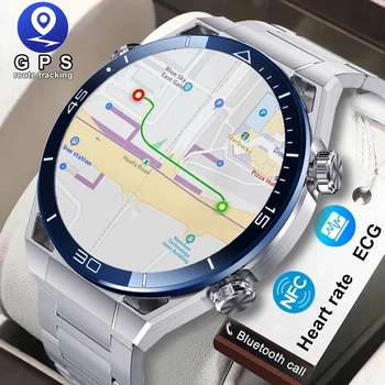 Новые смарт-часы NFC ECG + PPG с Bluetooth-вызовом, GPS-трекер, спортивный браслет для фитнеса, смарт-часы Huawei Watch Ultimate для мужчин